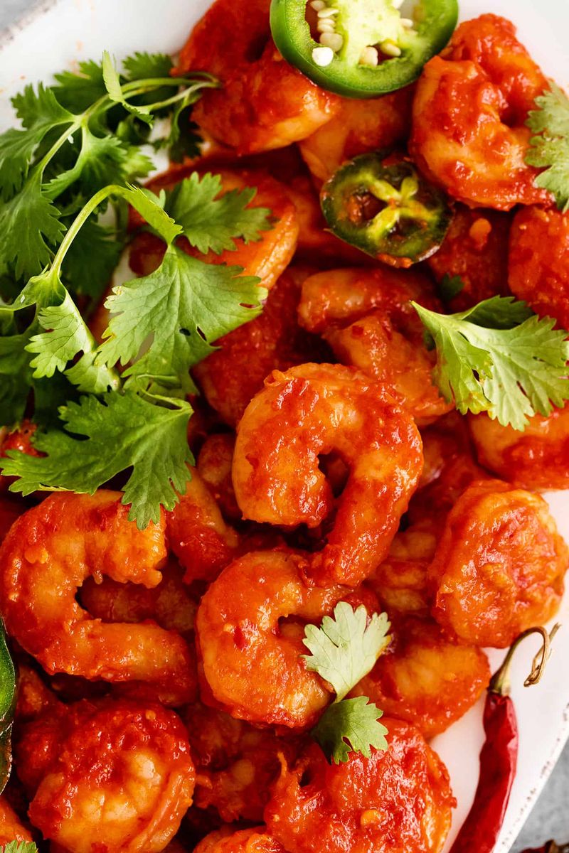 Sriracha Deviled Shrimp