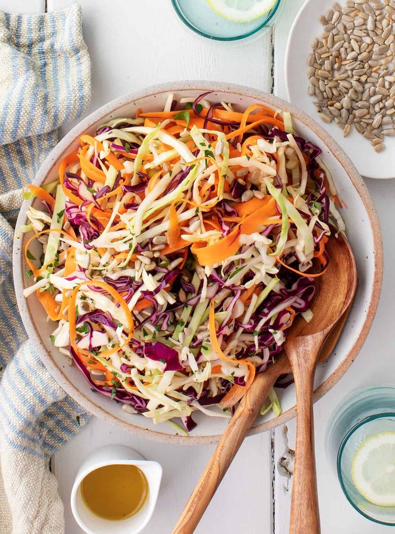 Homemade Coleslaw With Vinegar Dressing