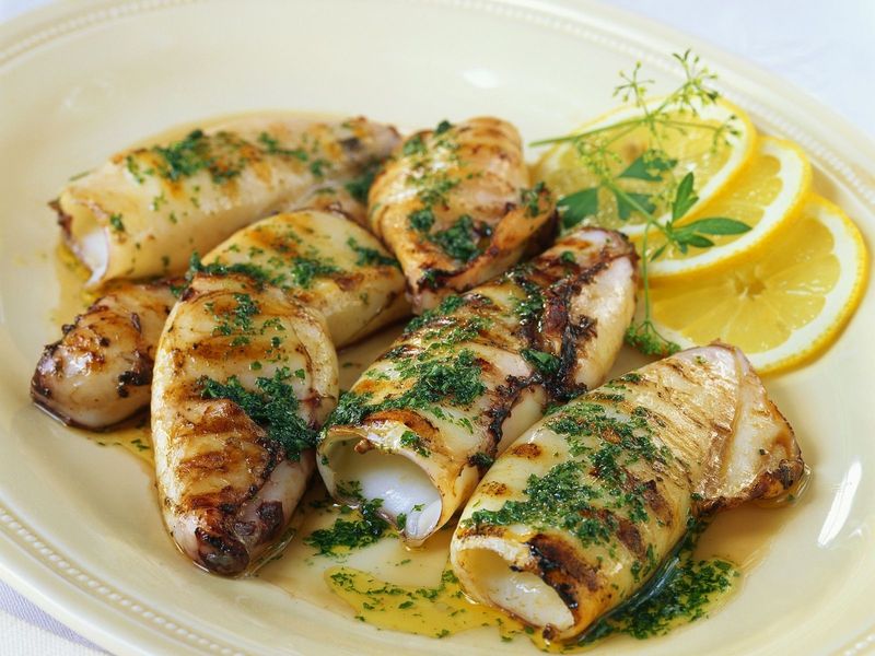 Lemon-Herb Grilled Calamari