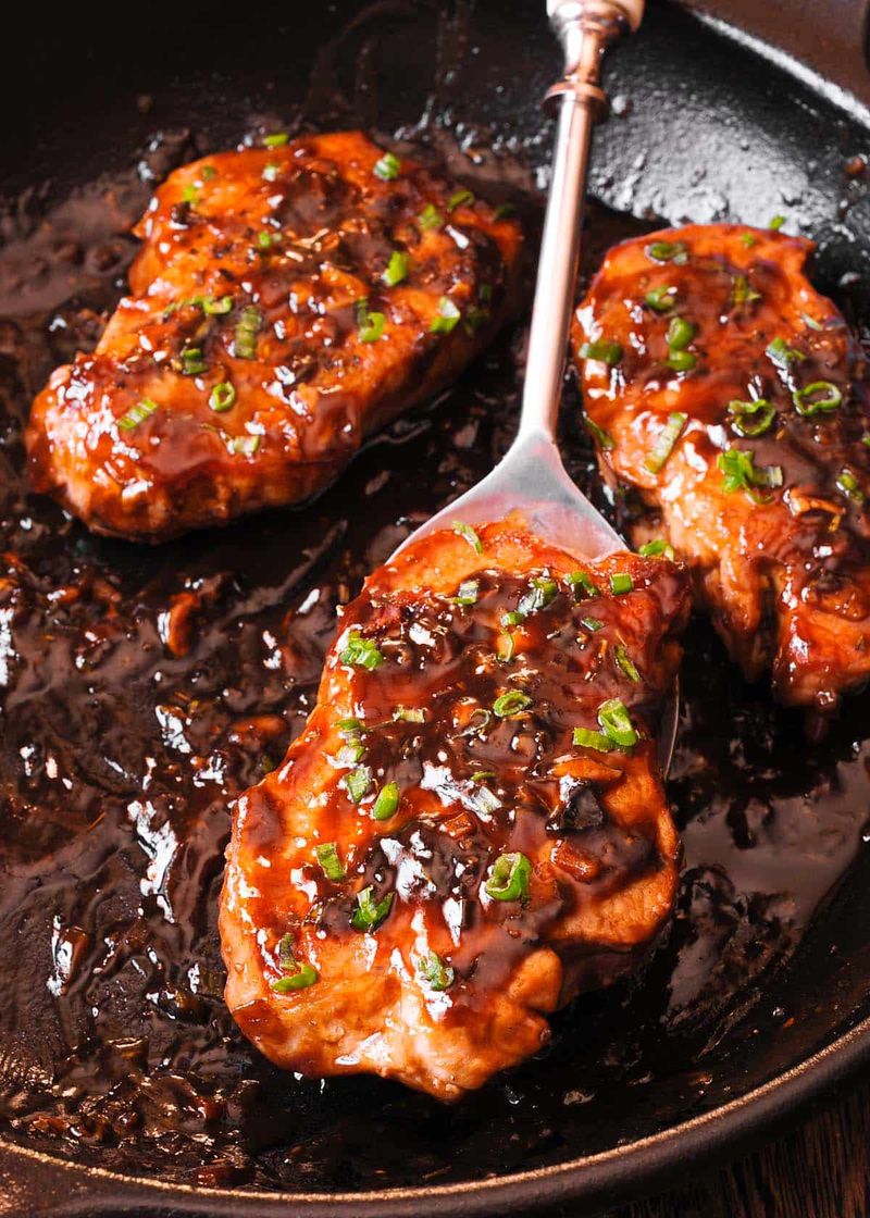 Balsamic Glazed Pork Chops