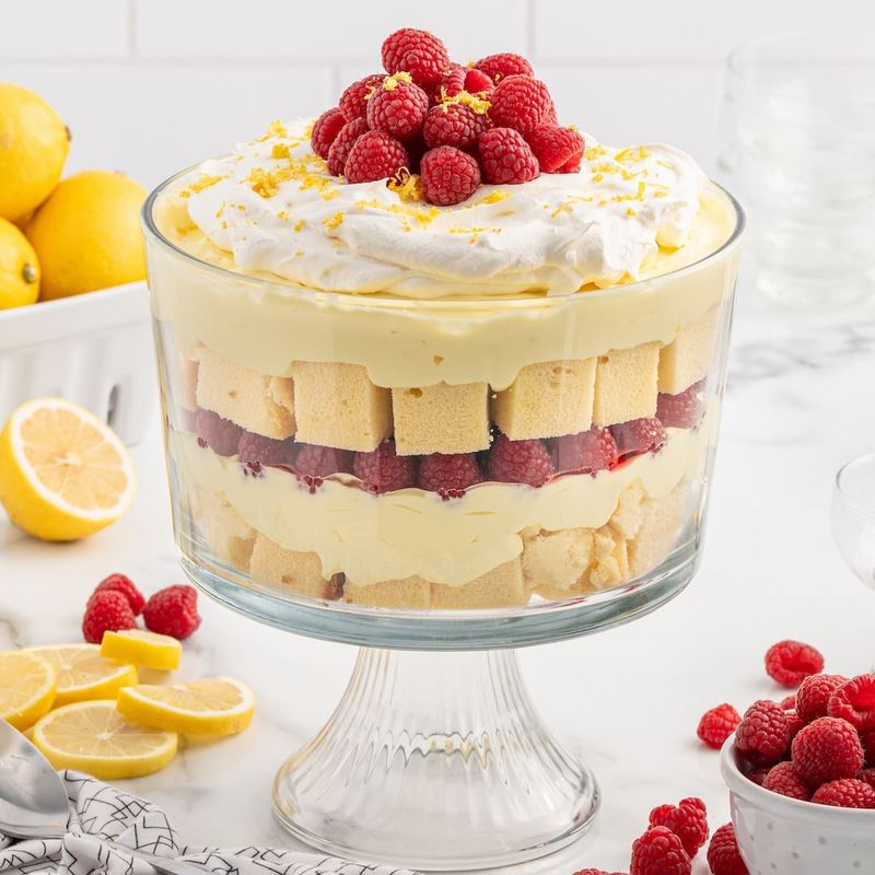 Lemon Raspberry Trifle