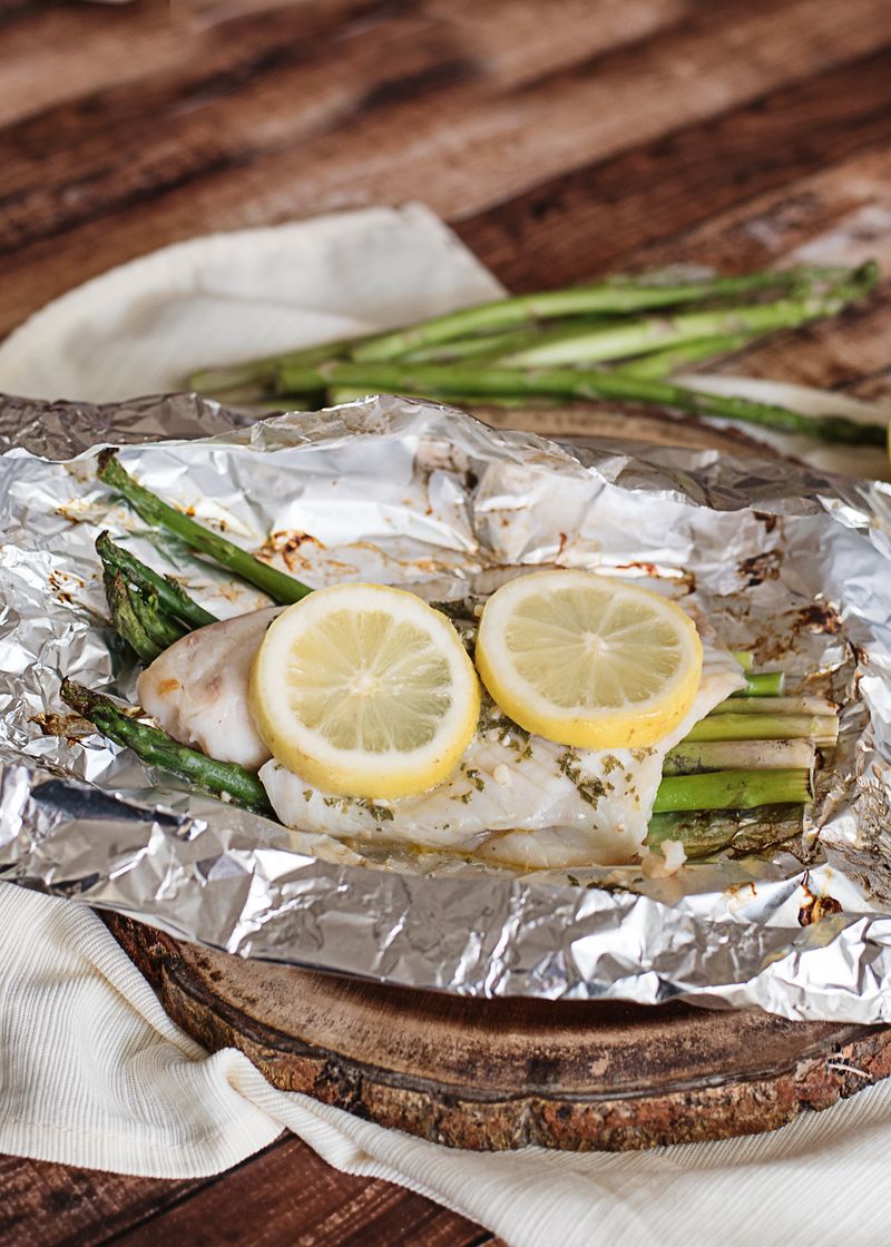 Lemon Pepper Grilled Tilapia Foil Packs