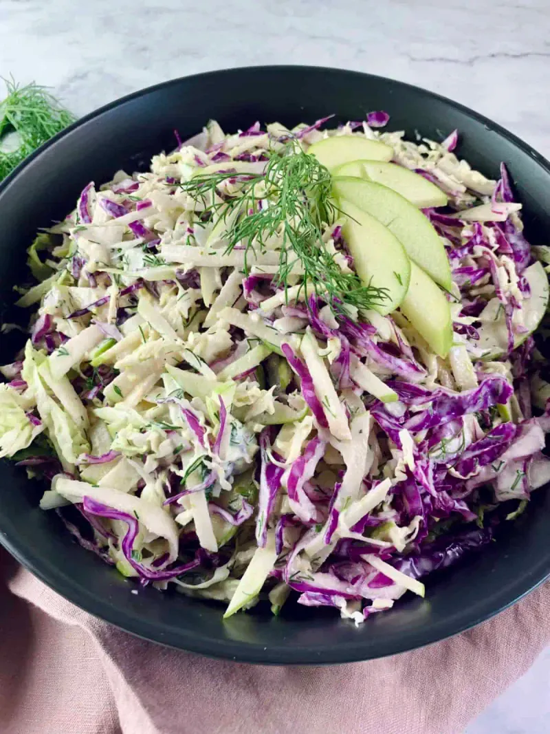 Cabbage and Apple Slaw