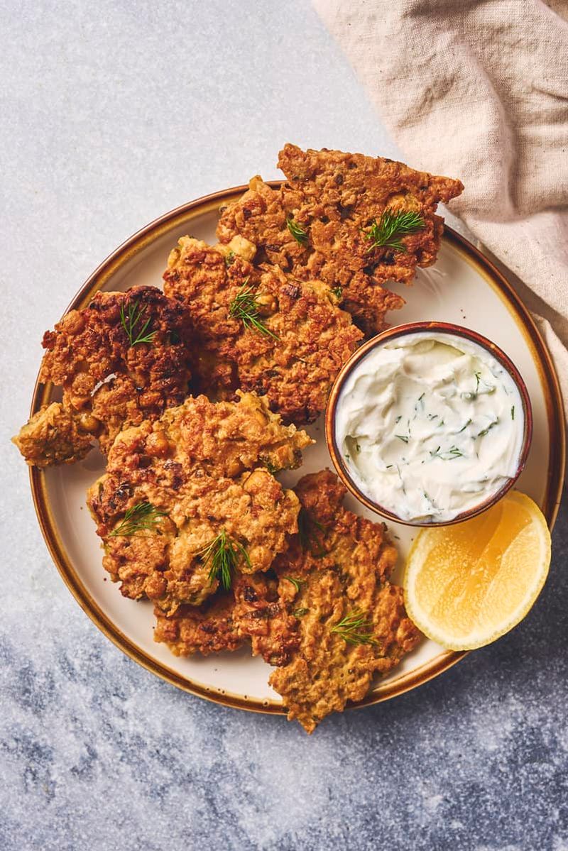 Spiced Chickpea Patties on the Grill