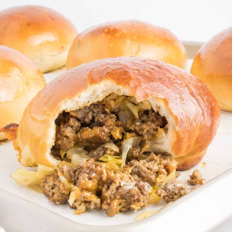 Runza (Beef and Cabbage Rolls)