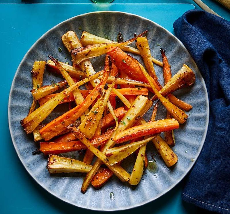 Honey-Mustard Roasted Carrots & Parsnips
