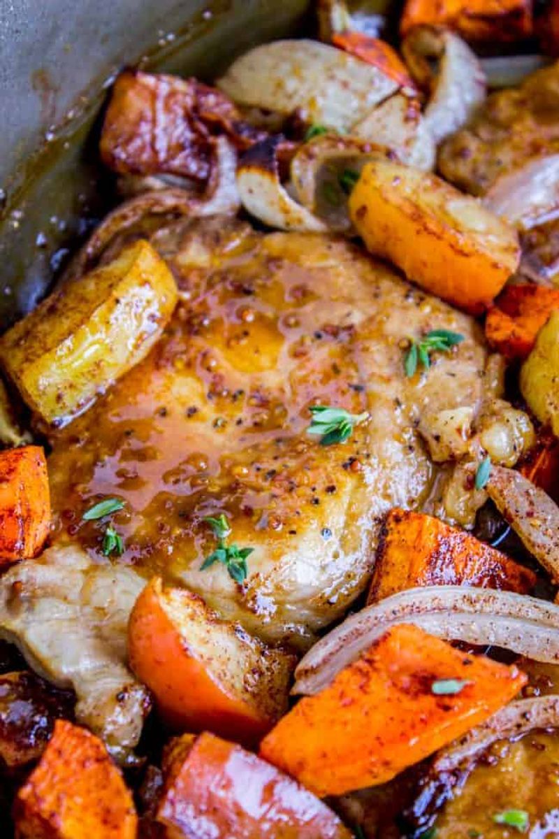 Apple Cider Glazed Pork Chops