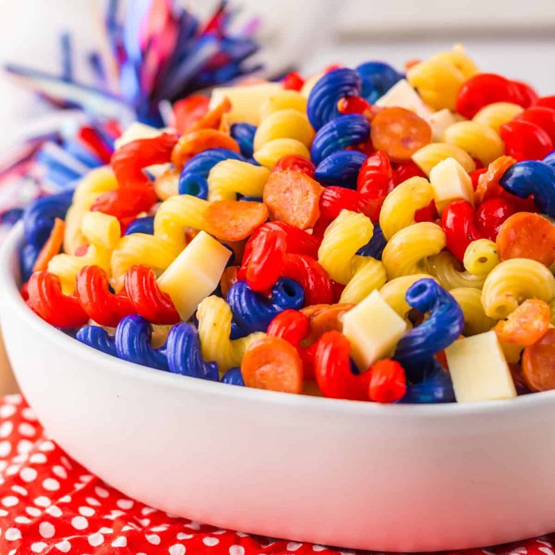 Patriotic Pasta Salad
