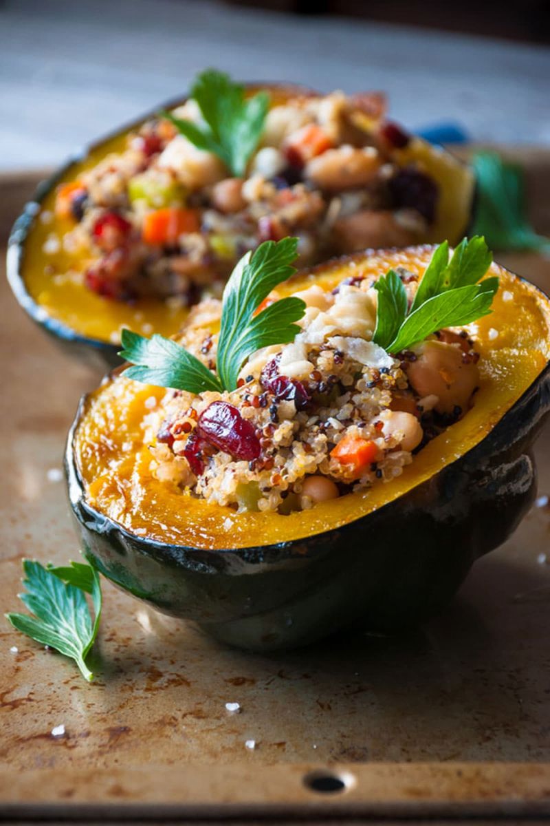 Roasted Stuffed Acorn Squash