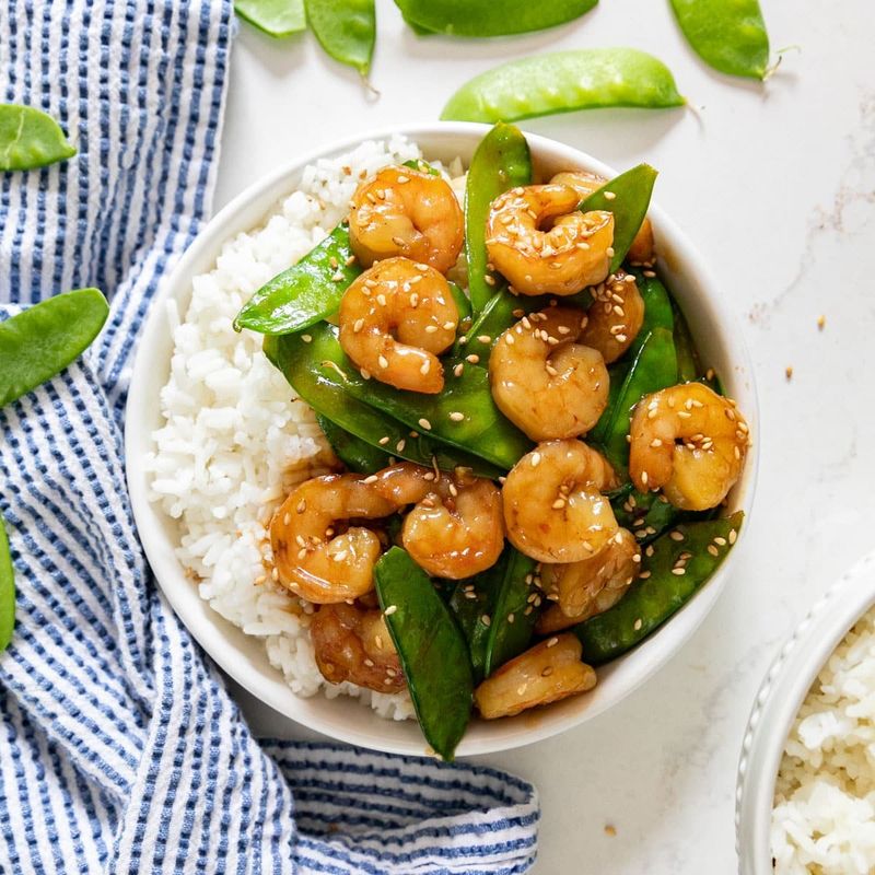 Shrimp with Snow Peas