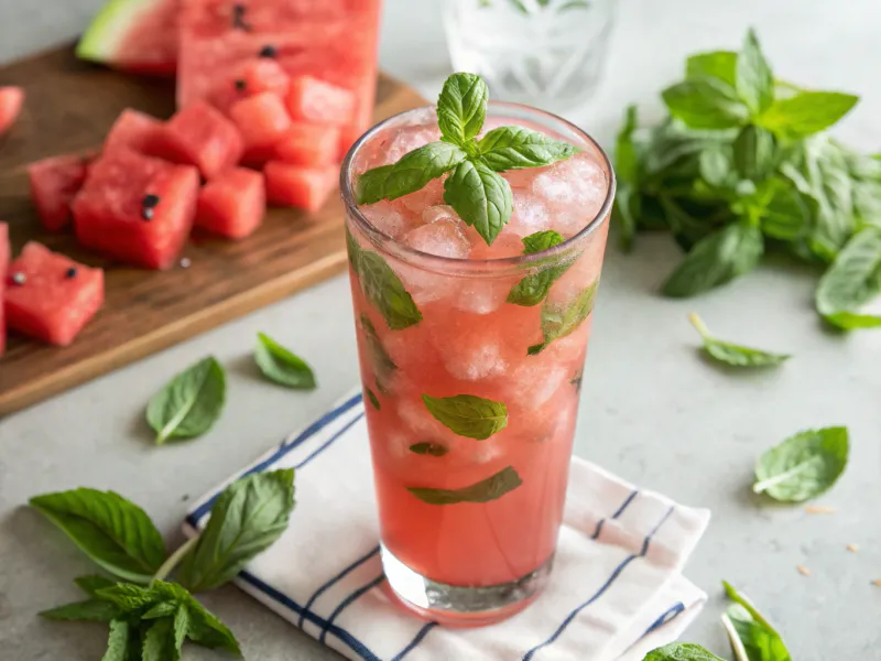 Watermelon Basil Cooler