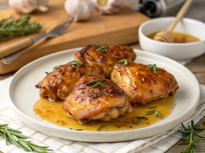 Honey Garlic Chicken Thighs