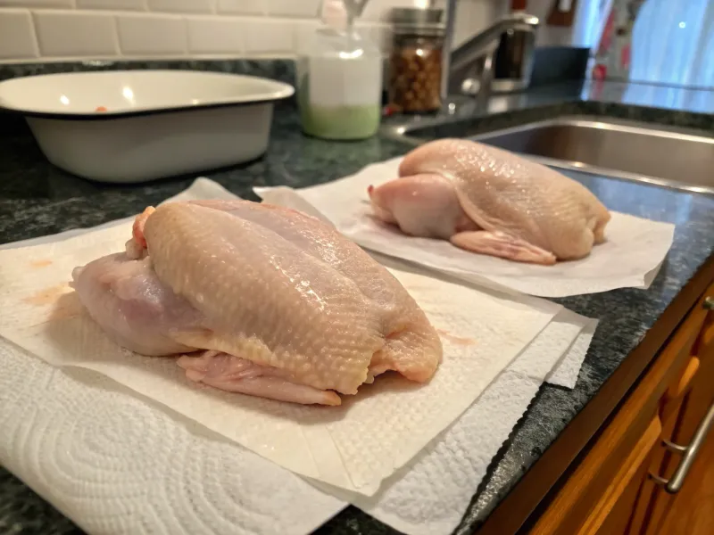 Pat Chicken Completely Dry Before Cooking