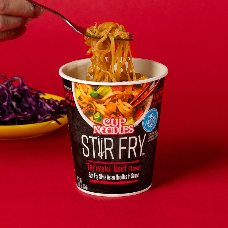 Cup Noodles Stir Fry (Teriyaki Beef)