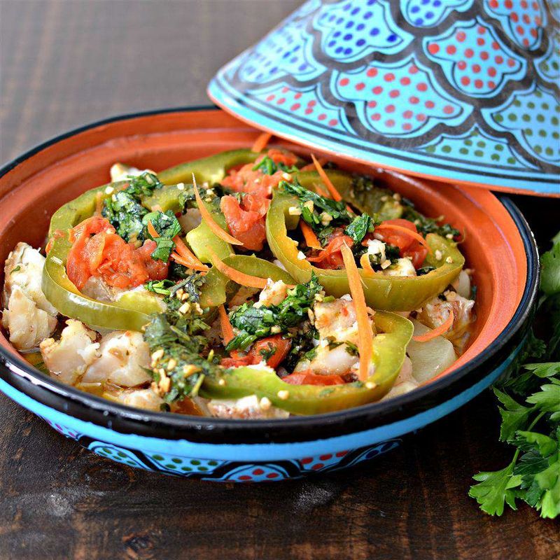 Moroccan Baked Fish Tagine