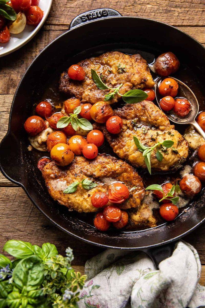 Tuscan Grilled Chicken with Cherry Tomatoes