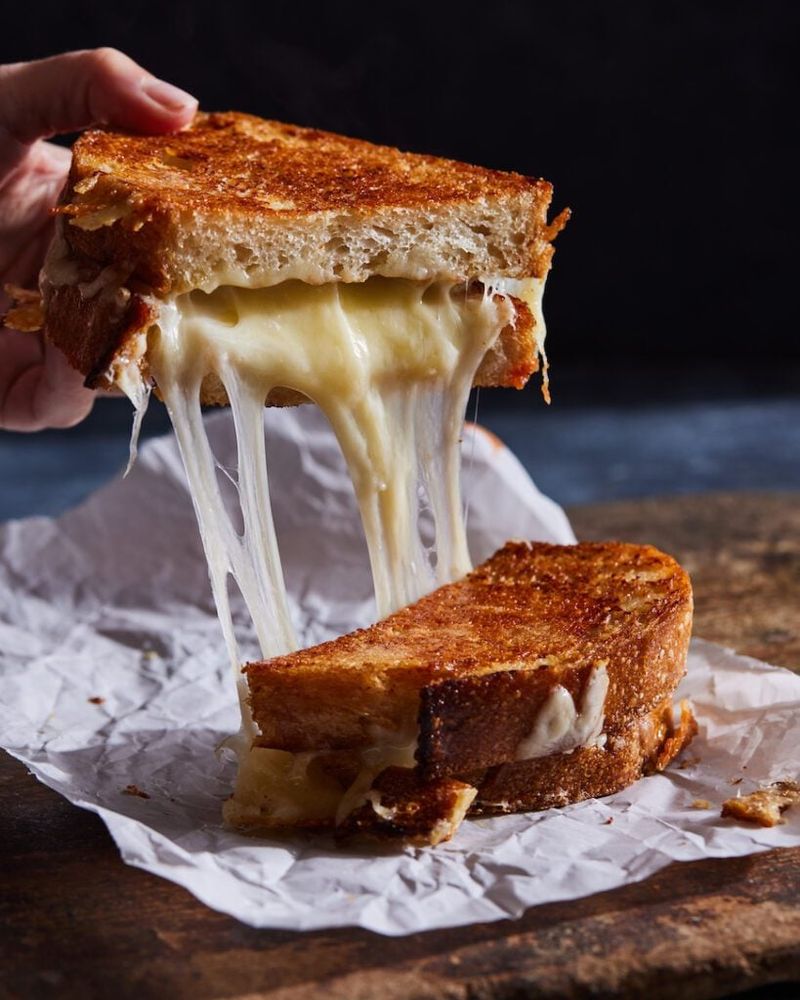 Grilled Cheese with American Cheese Singles