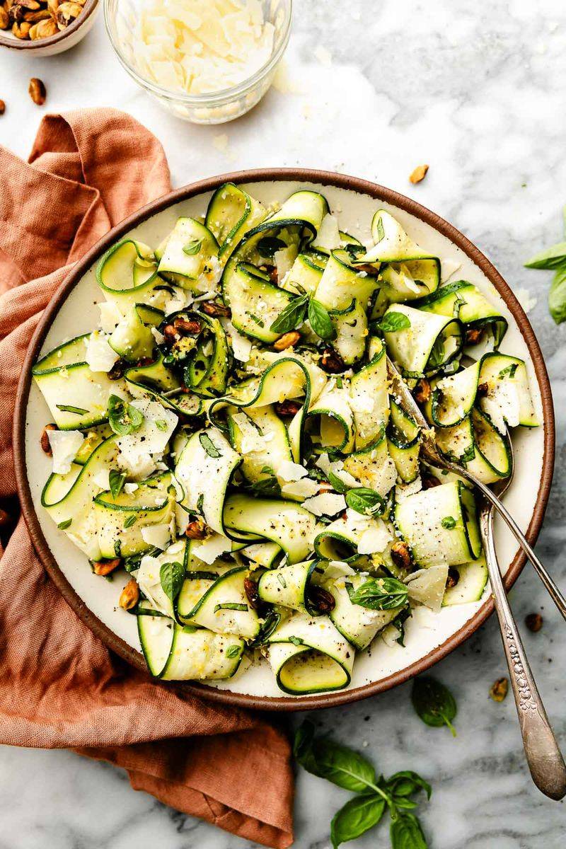 Zucchini Ribbon Salad with Parmesan