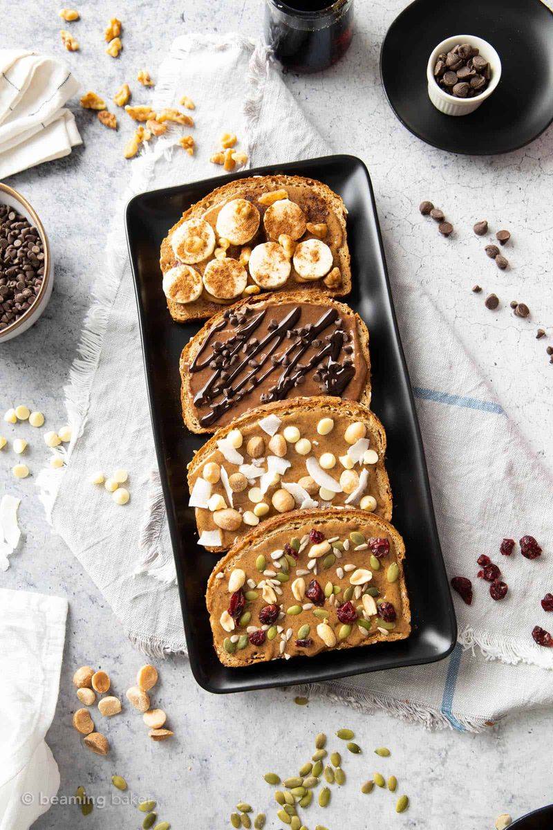 Low-Carb Toast with Nut Butter