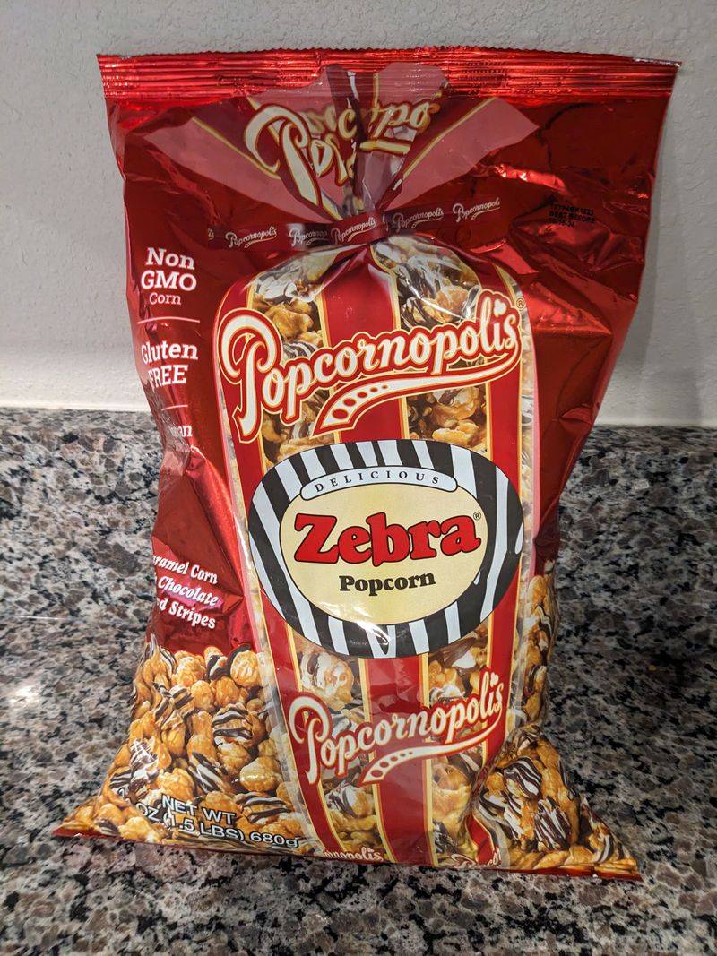 Popcornopolis Zebra Popcorn