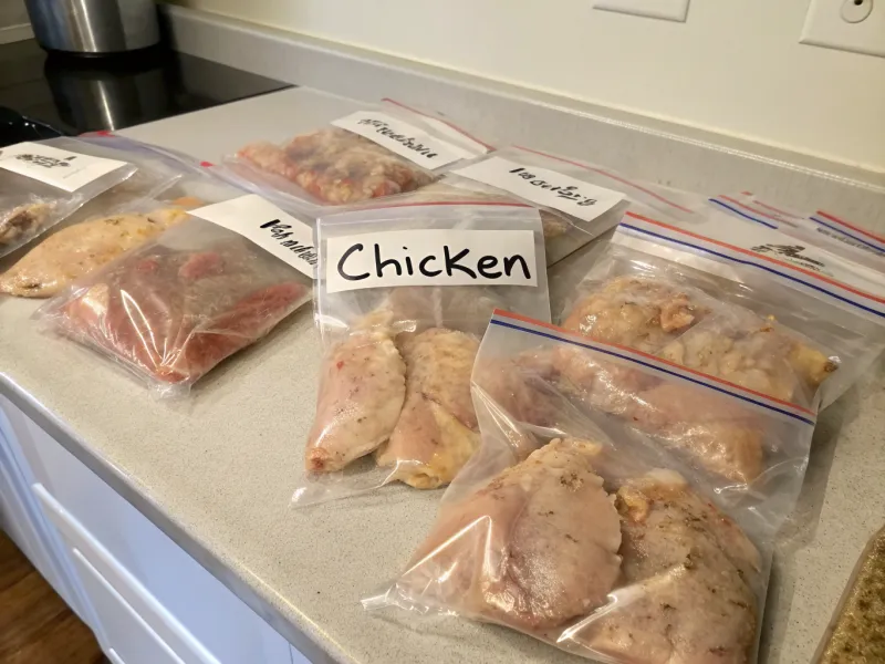 Freeze Chicken in Individual Portions