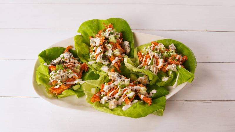 Buffalo Chicken Lettuce Wraps