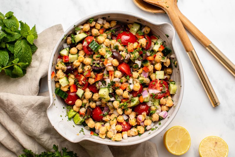 Mediterranean Chickpea Bowls