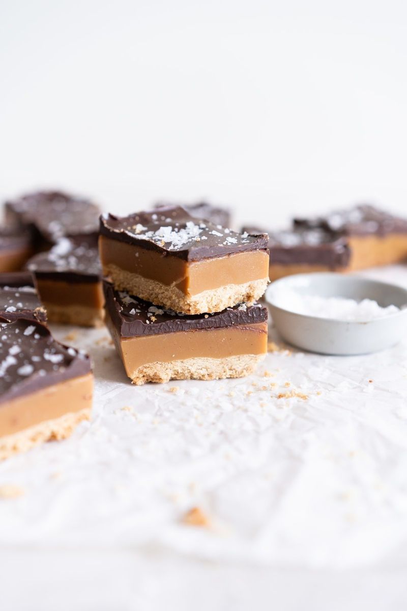 Salted Caramel Shortbread Bars