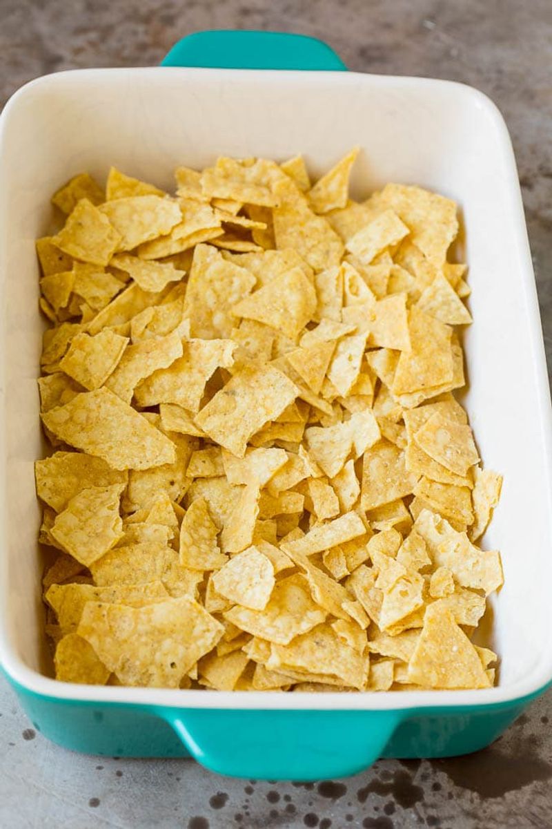 Add Crunch with Crushed Tortilla Chips or Fritos on Top