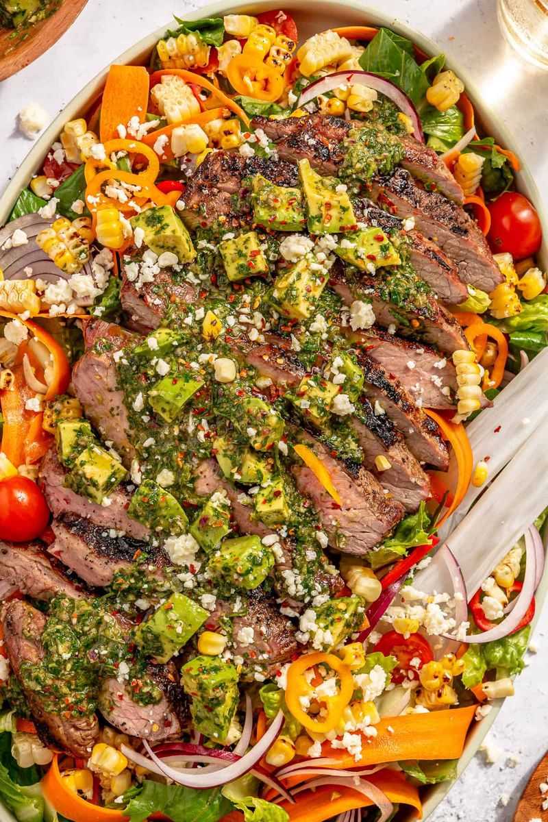 Grilled Steak Salad with Chimichurri
