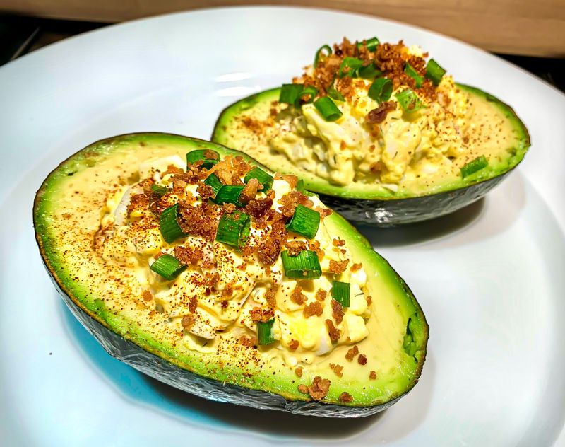 Egg Salad Stuffed Avocados