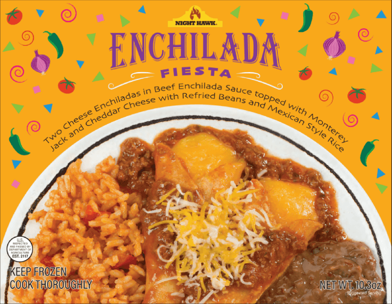 Night Hawk Fiesta Beef Enchiladas Meal