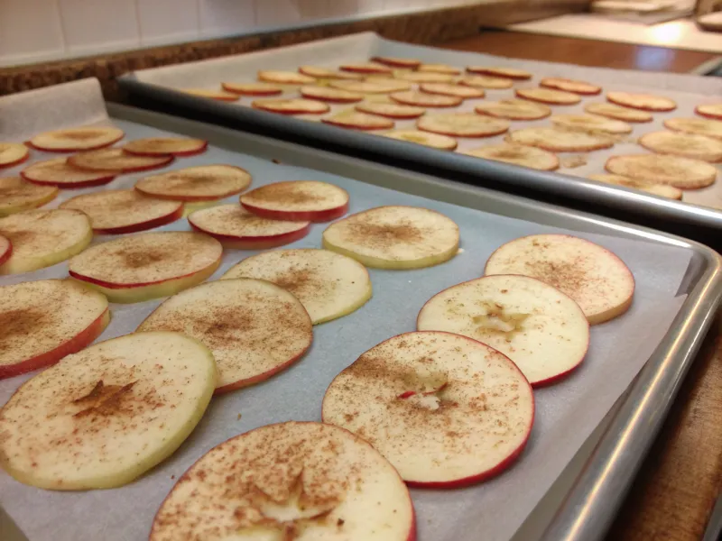 Sweet Apple Chips with Cinnamon