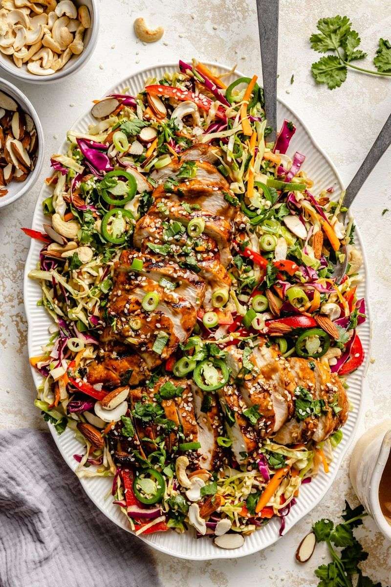 Asian Chicken Salad with Sesame Ginger Dressing