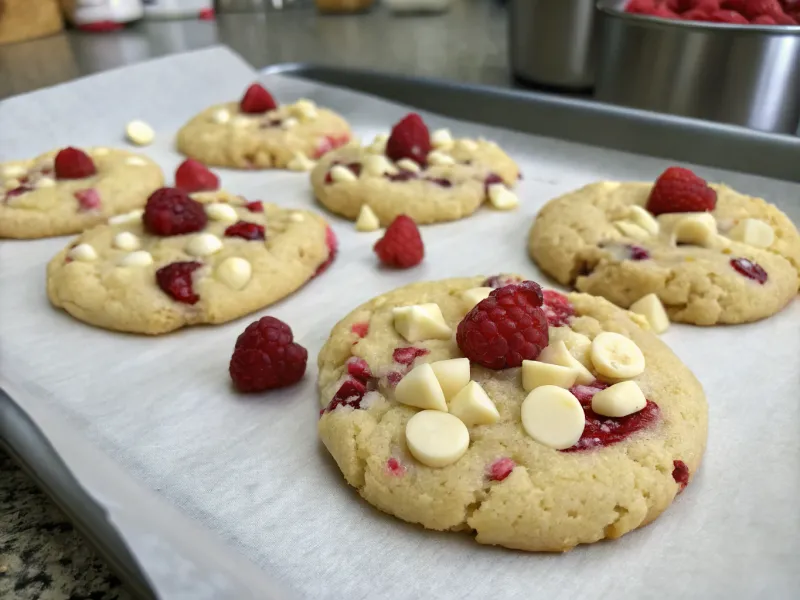 White Chocolate Raspberry Cookies