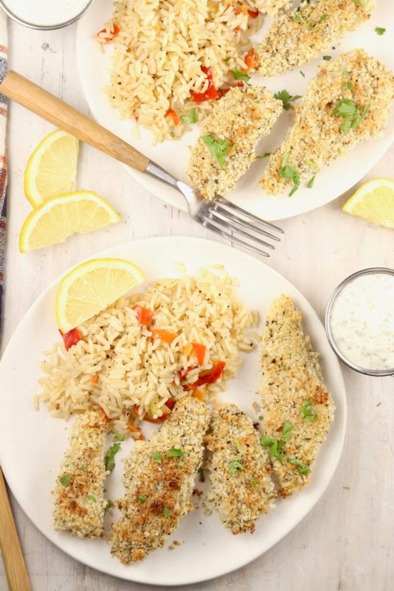 Fish Stick Fried Rice