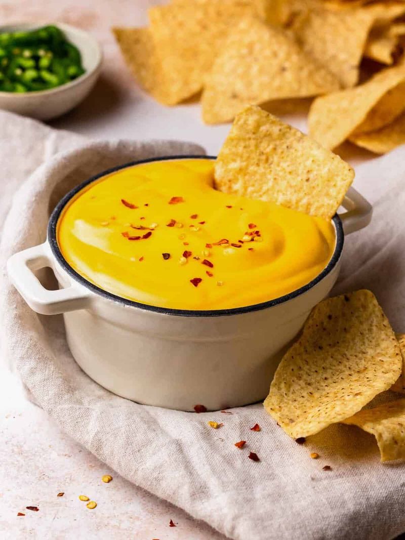 Drizzle with Queso or Nacho Cheese After Baking