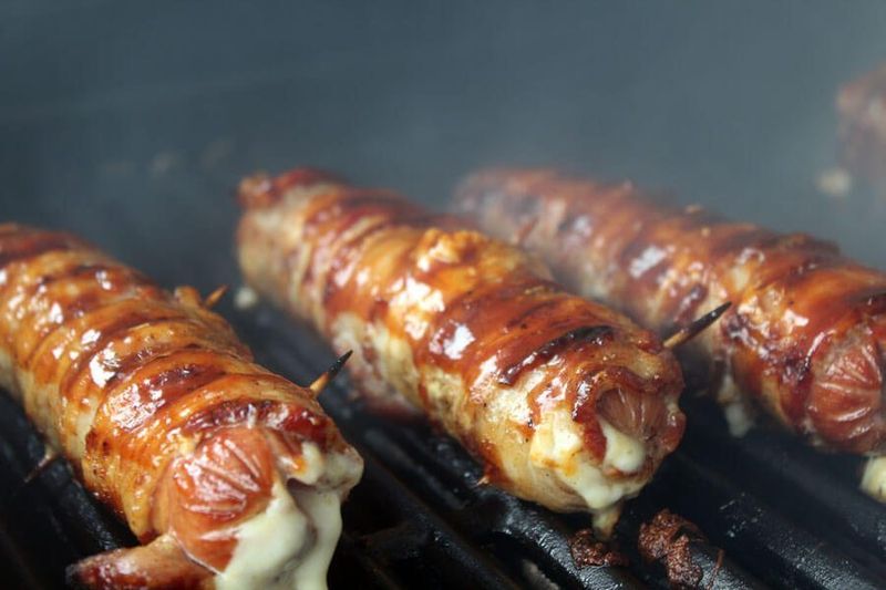 Cheese-Stuffed Hot Dogs
