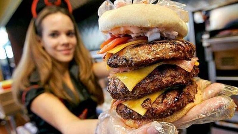 Heart Attack Grill Triple Bypass Burger