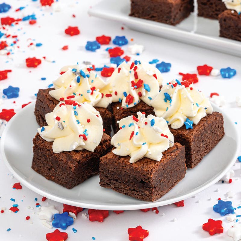 Sparkler Brownie Bites