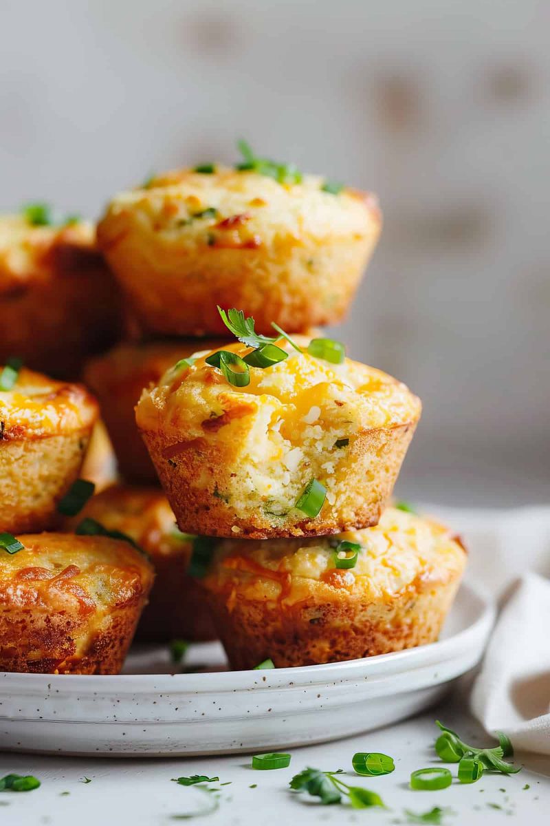 Cheddar Jalapeño Cornbread Muffins