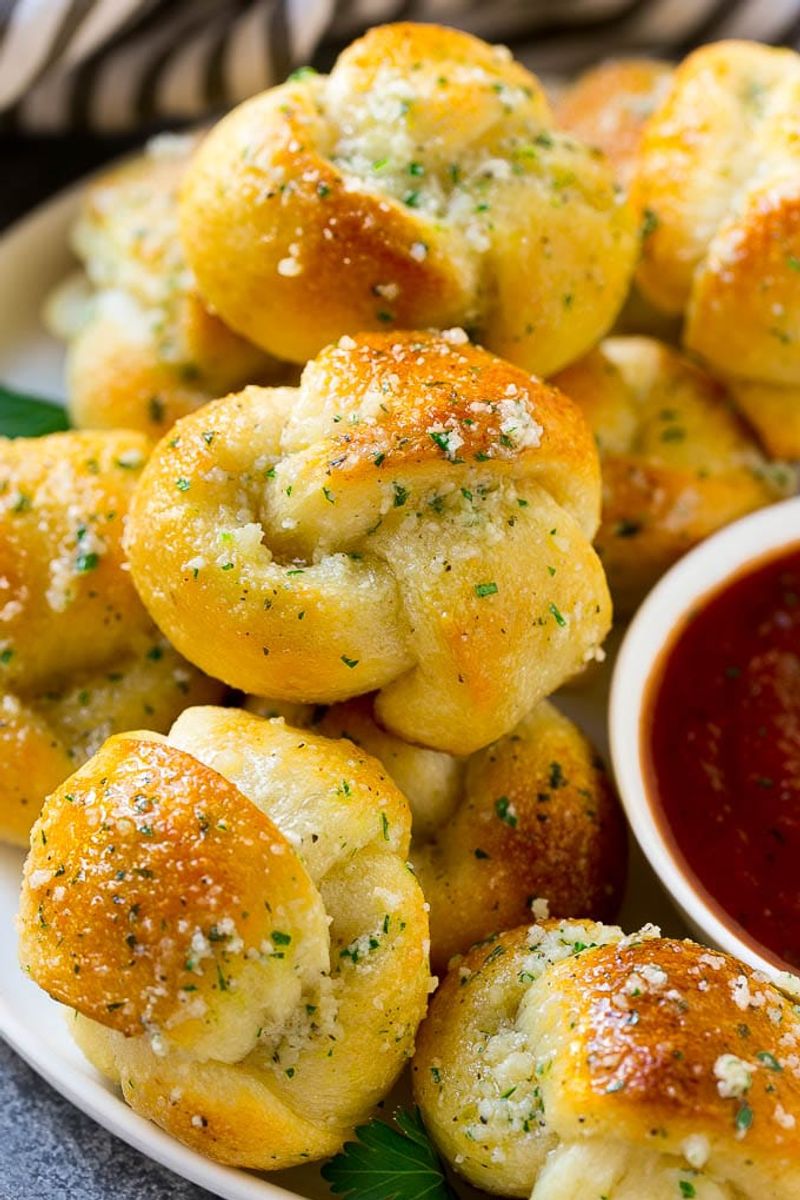Garlic Parmesan Knots