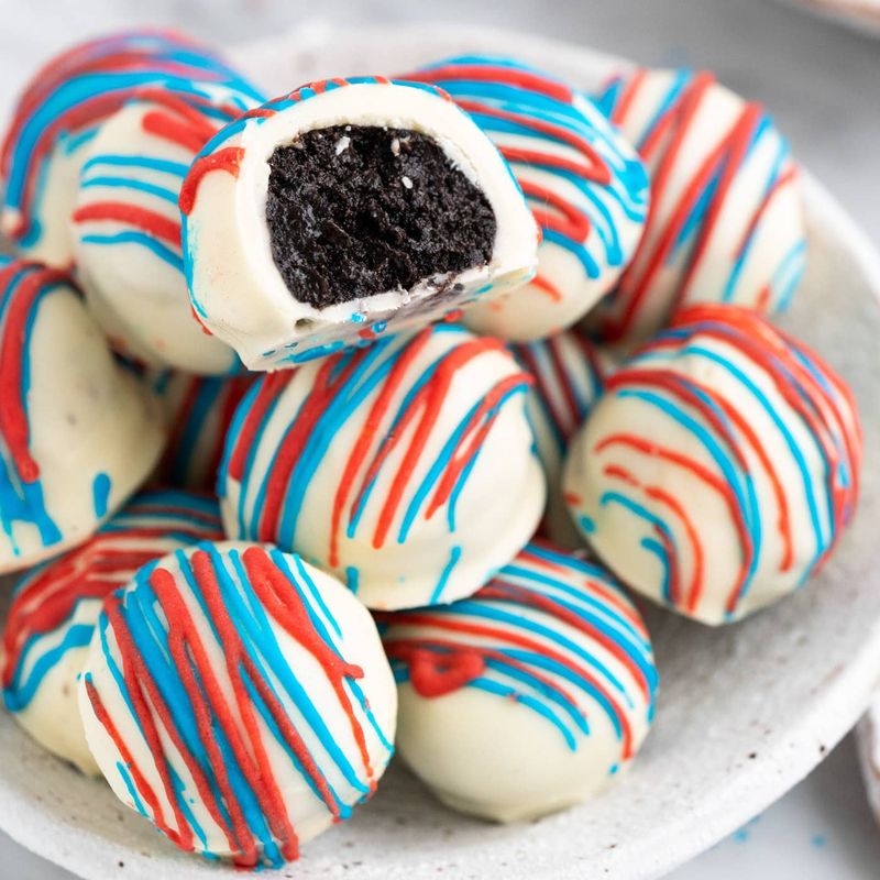 Fourth of July Oreo Truffles
