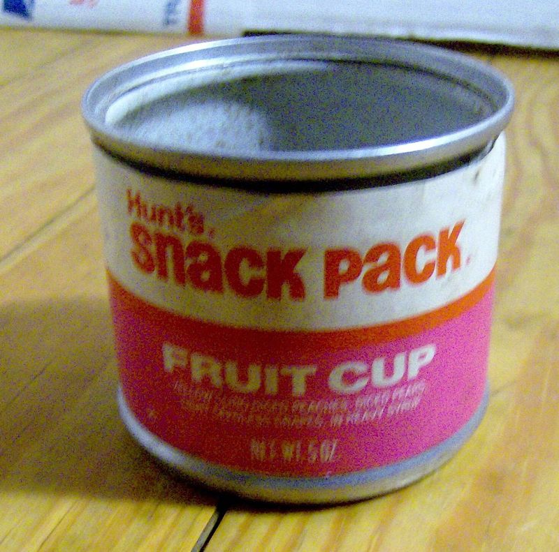 Hunt’s Snack Pack Pudding (in metal cans)