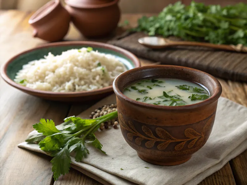 Rice Water with Herbs