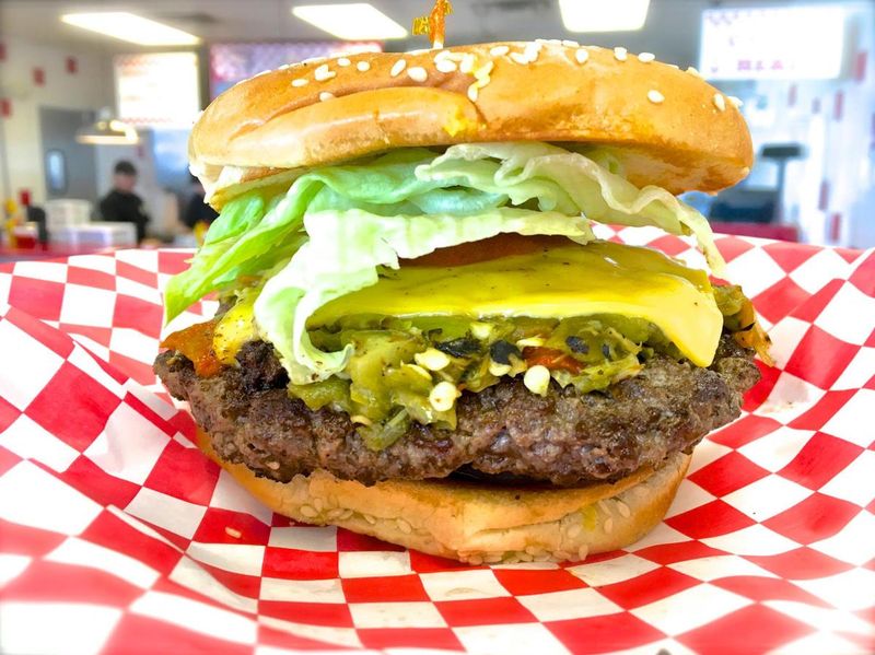 New Mexico – Green Chile Bacon Cheeseburger at Blake’s Lotaburger (Albuquerque)