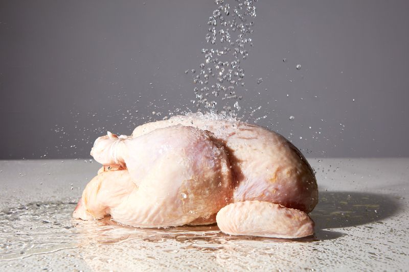 Washing Raw Chicken
