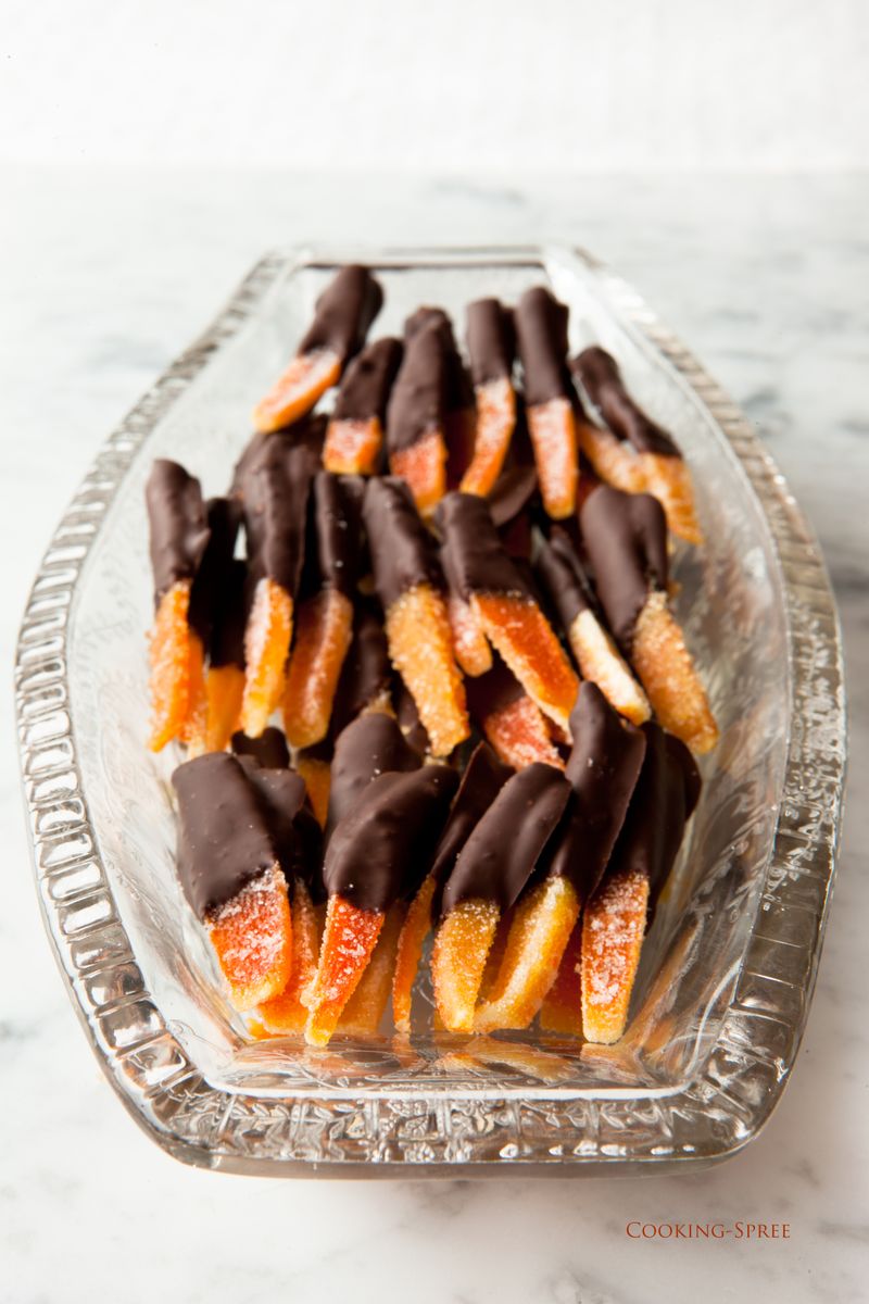 Chocolate-Dipped Orange Peels
