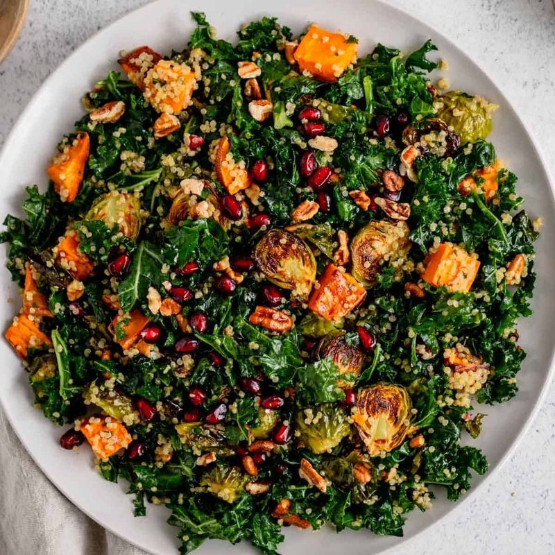 Quinoa Salad with Roasted Veggies and Lemon Dressing