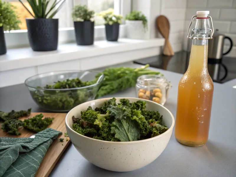 Kale Chips and Kombucha